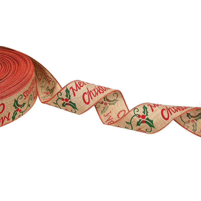 Linen Christmas Ribbon Roll from Mish Mash Market