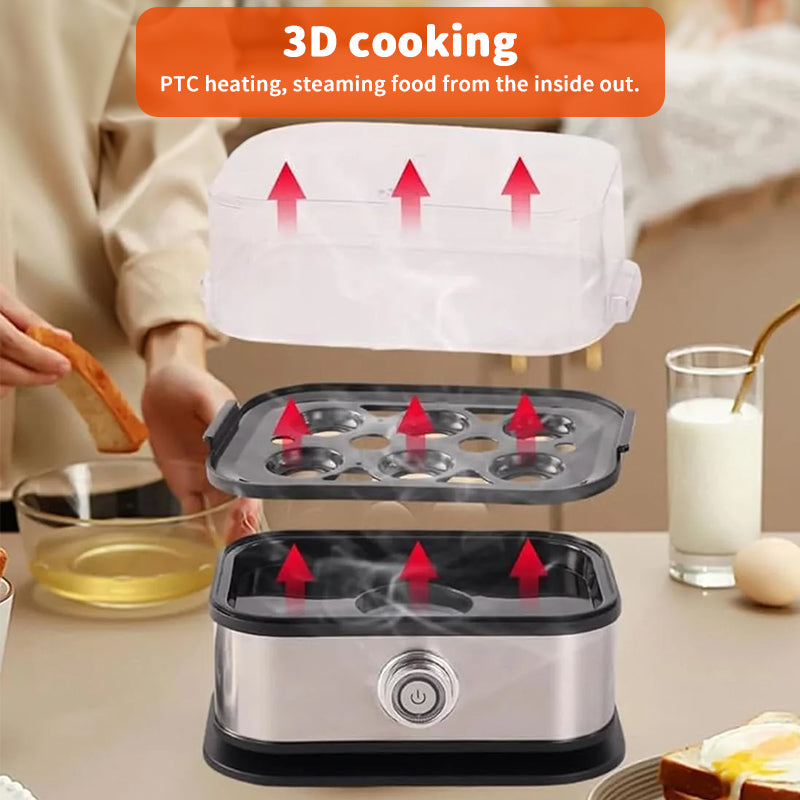 200W Rapid Electric Egg Cooker with Auto Shut-Off from Mish Mash Market