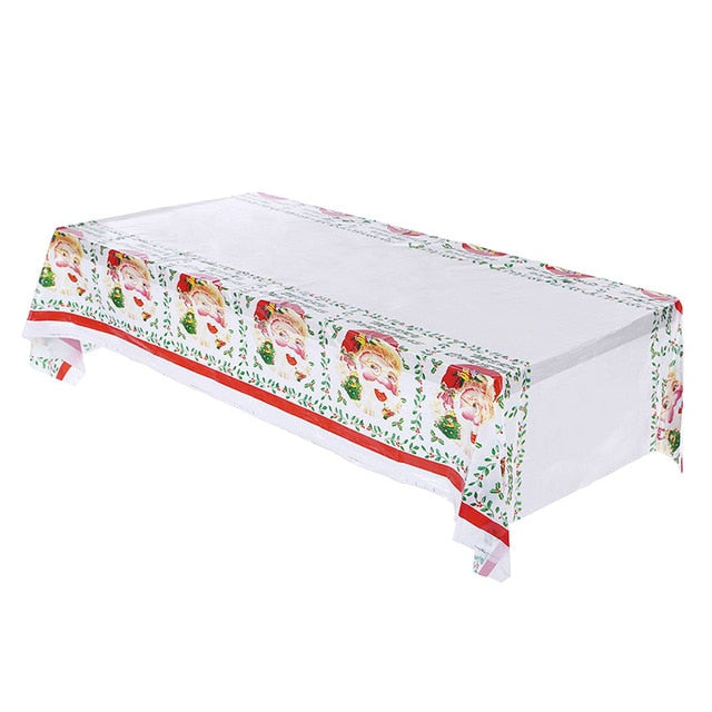 Disposable Christmas Rectangular Table Cover from Mish Mash Market