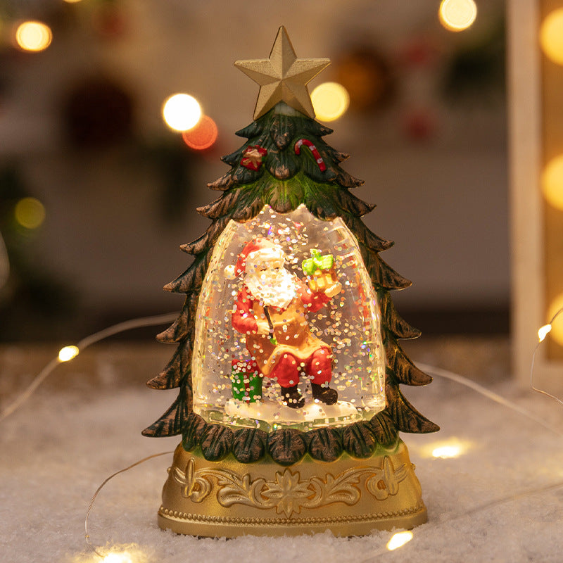 LED Christmas Tree Sparkling Glitter Snow Globe from Mish Mash Market