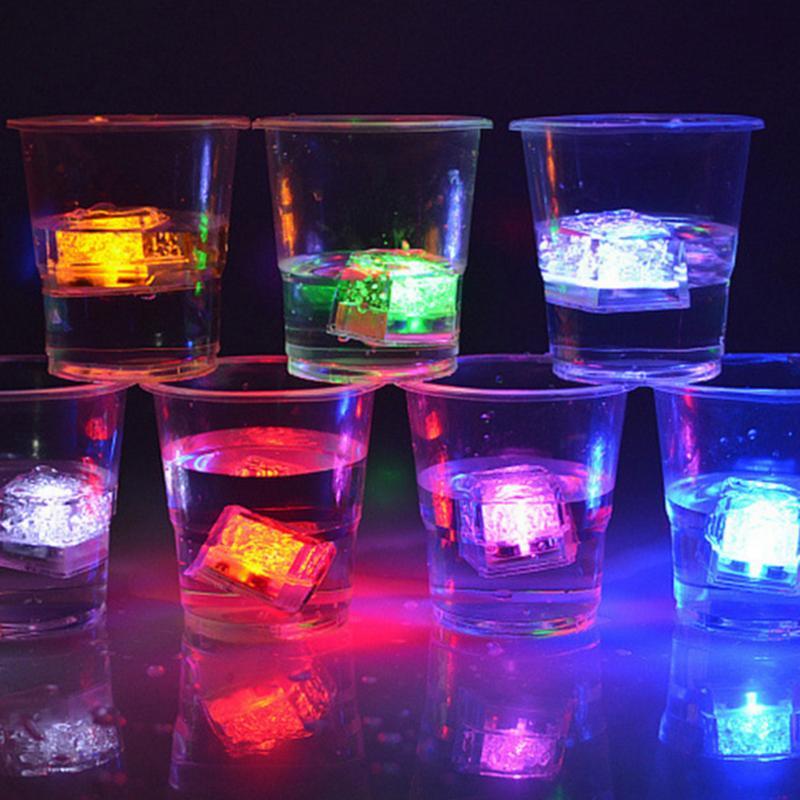 Water-Activated LED Glowing Ice Cubes (12-Pack) — Multicolor Party Lights from Mish Mash Market