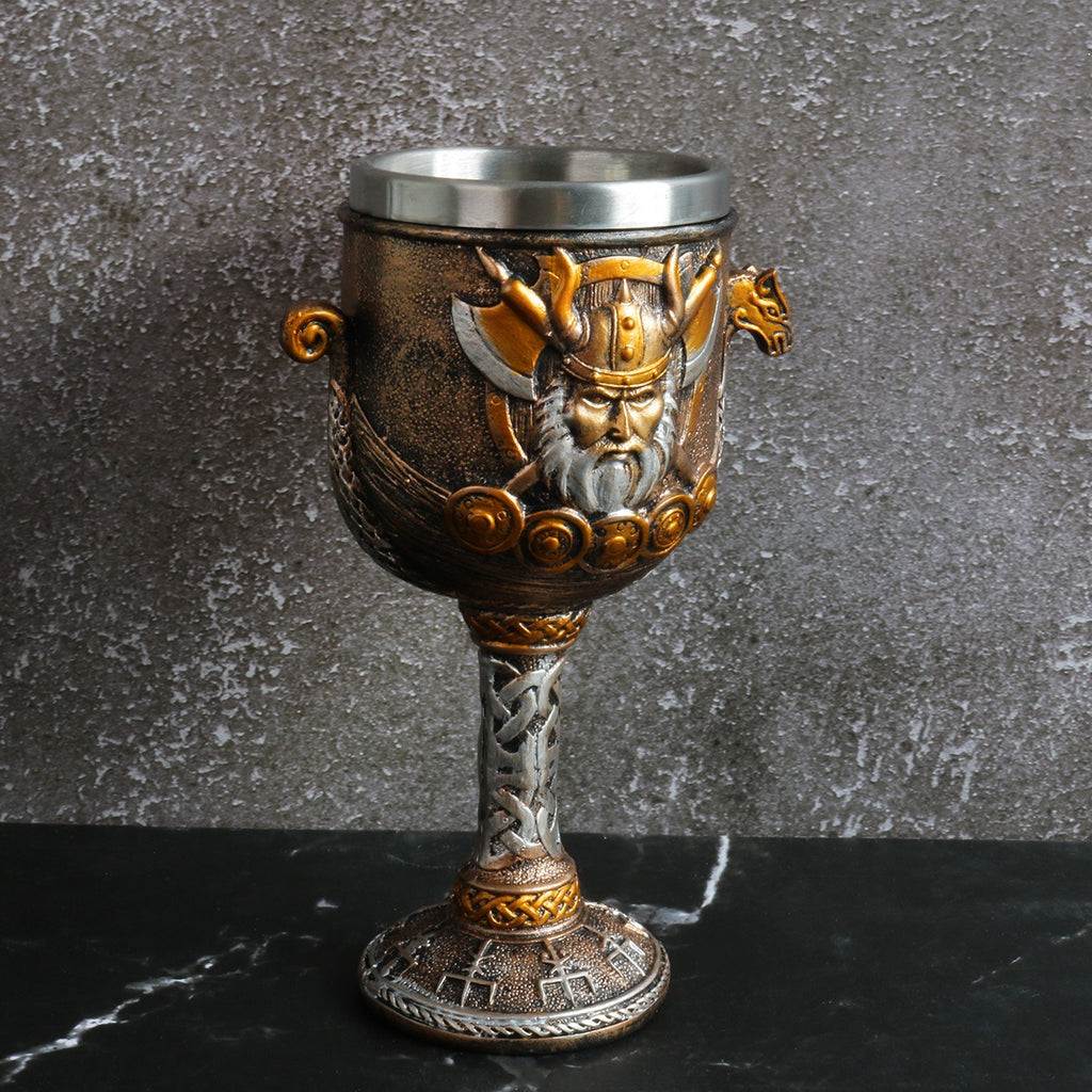 Norse Viking Goddess Valkyrie Wine Goblet from Mish Mash Market