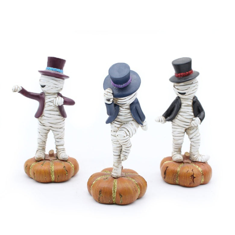 Halloween Resin Mummy Doll Statues