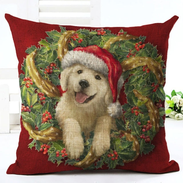 Christmas Linen Throw Pillow Cover from Mish Mash Market