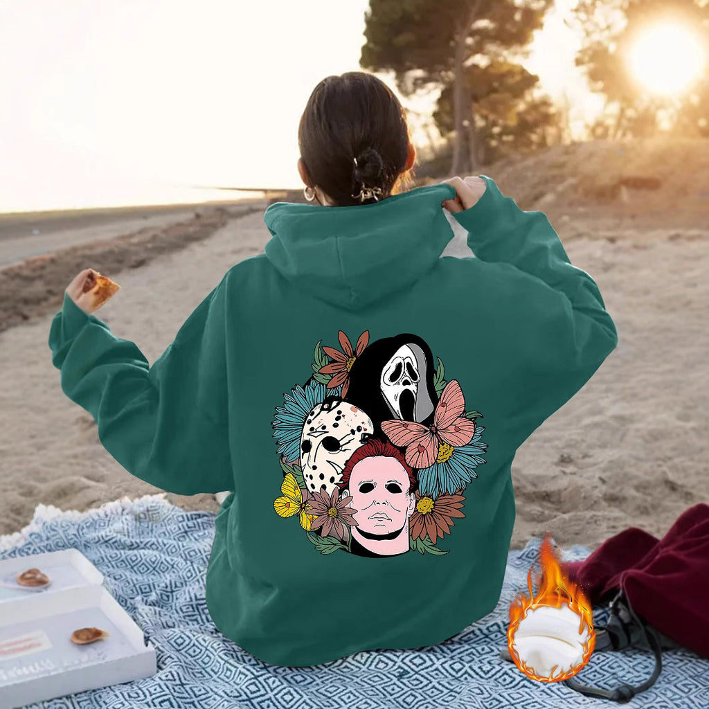 Women's Halloween Horror Movie Graphic Oversized Hoodie from Mish Mash Market