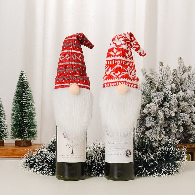 Holiday Gnome Wine Bottle Cover from Mish Mash Market