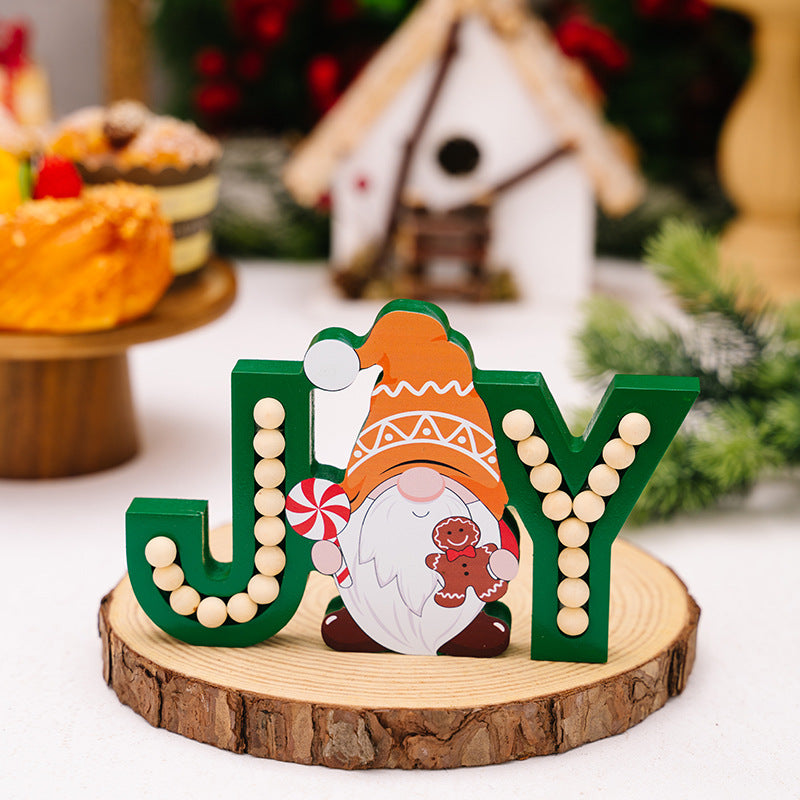 Christmas Wooden JOY Tabletop Decor