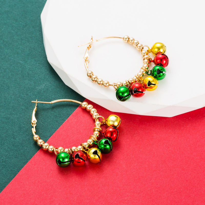 Christmas Tree & Bell Dangle Earrings