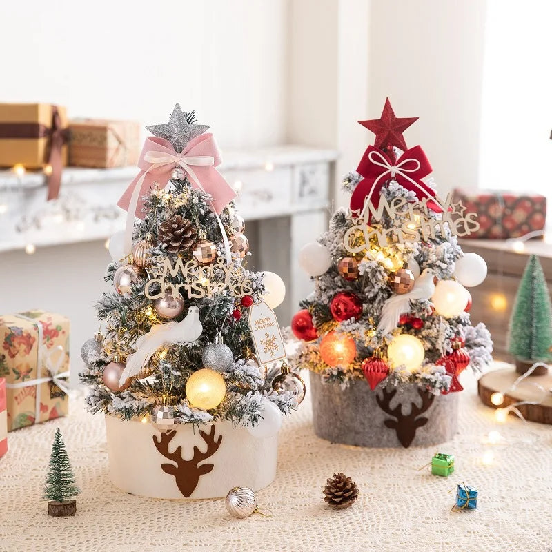 DIY Desktop Mini Christmas Tree with LED Lights