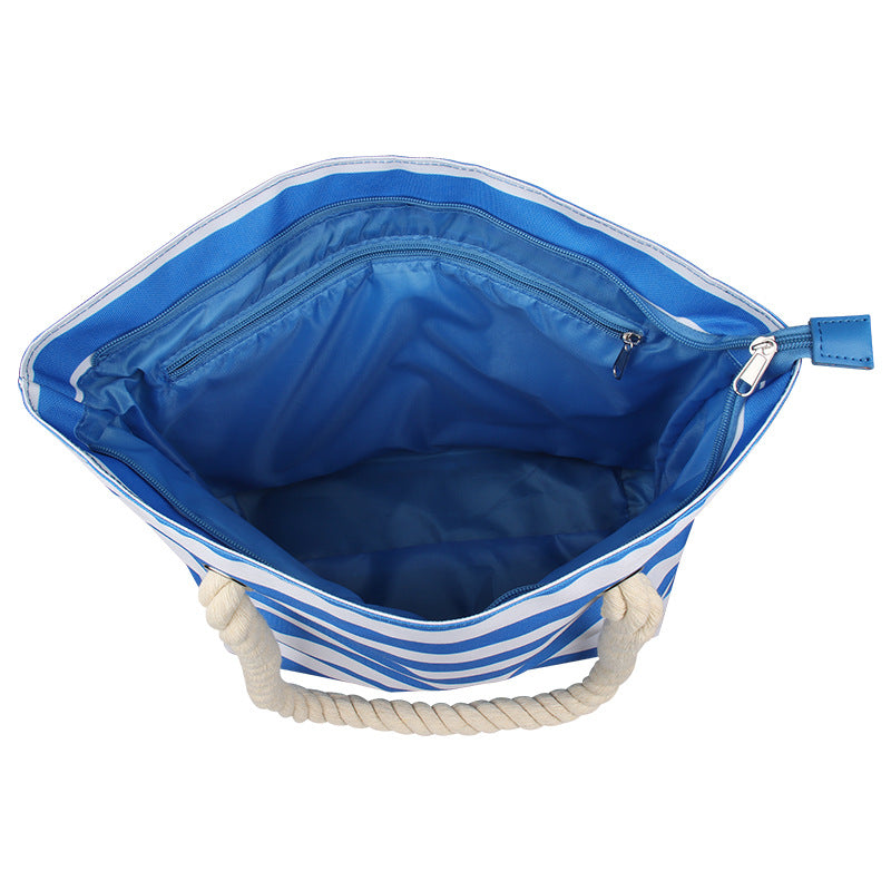 Insulated Wine Dispensing Beach Tote Bag from Mish Mash Market