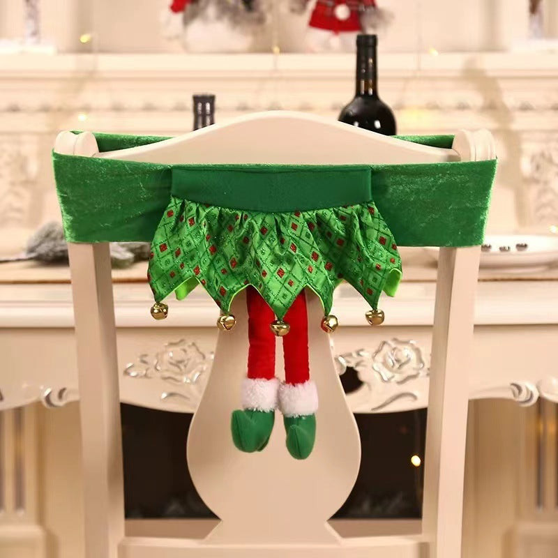 Festive Holiday Santa Belt and Elf Dress Chair Covers from Mish Mash Market