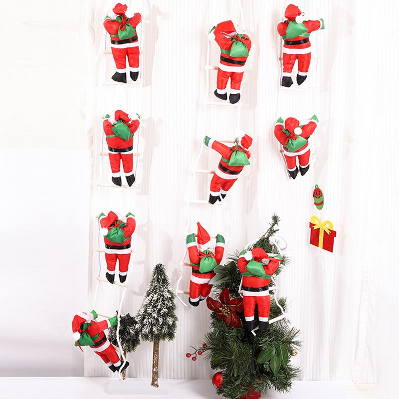 Climbing Santa Claus Ladder