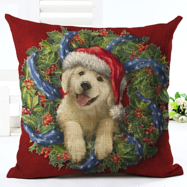 Christmas Linen Throw Pillow Cover from Mish Mash Market