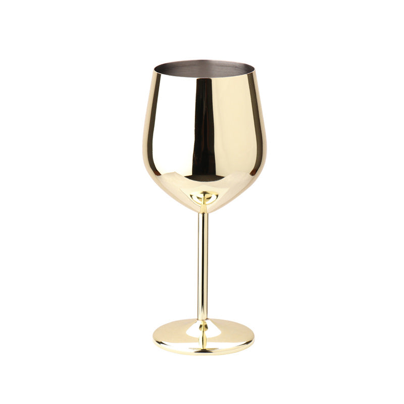 500ml Stainless Steel Wine Glass – Drop-Resistant Metal Goblet for Outdoor & Home Bar