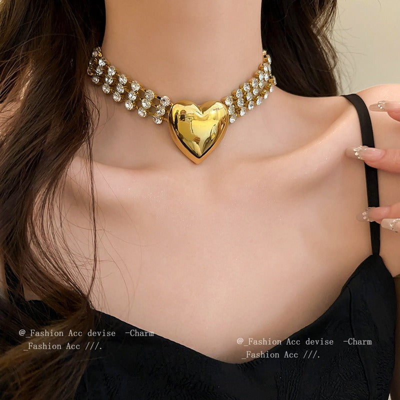 Multi-Layer Love Diamond Necklace from Mish Mash Market