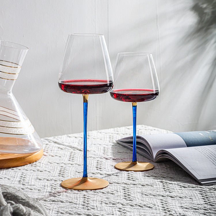 Hand-Blown 30oz Crystal Red Wine Glasses