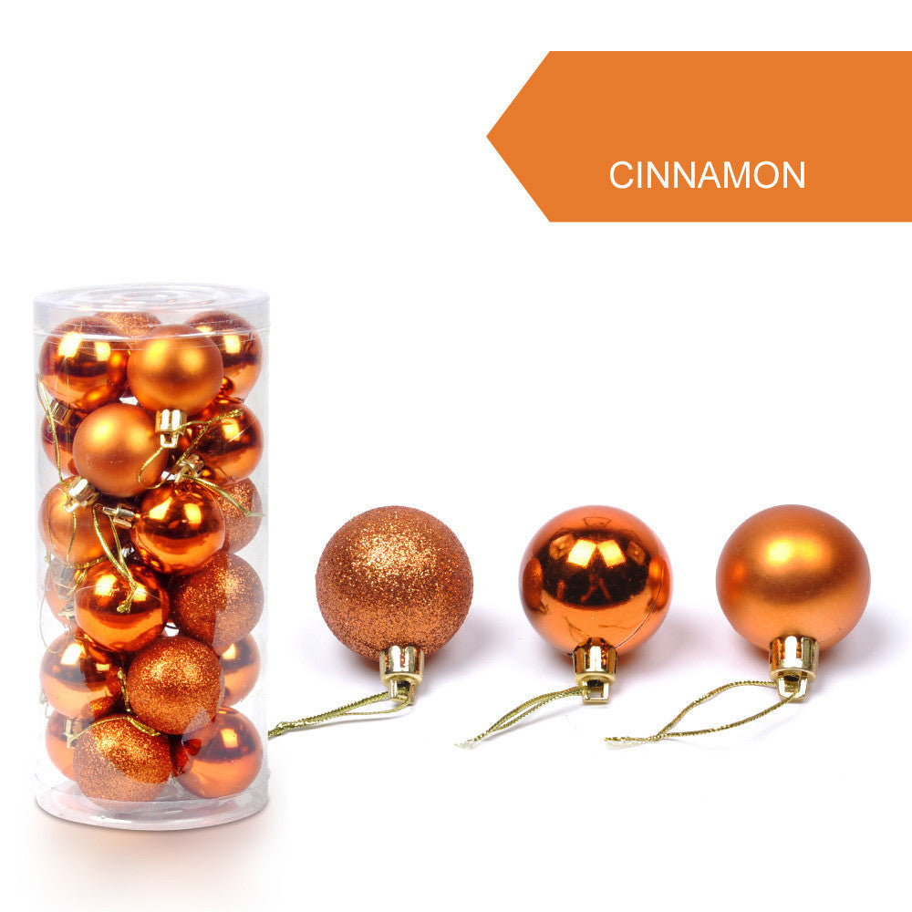 24pcs/lot 30mm / 1.2in Christmas Tree Ball Ornaments