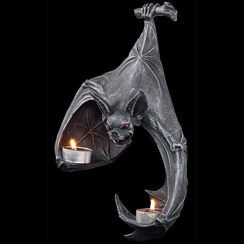 Gothic Bat Wall Tealight Holder from Mish Mash Market