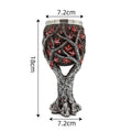 Gothic Tree & Crimson Leaf Skeleton Goblet from Mish Mash Market