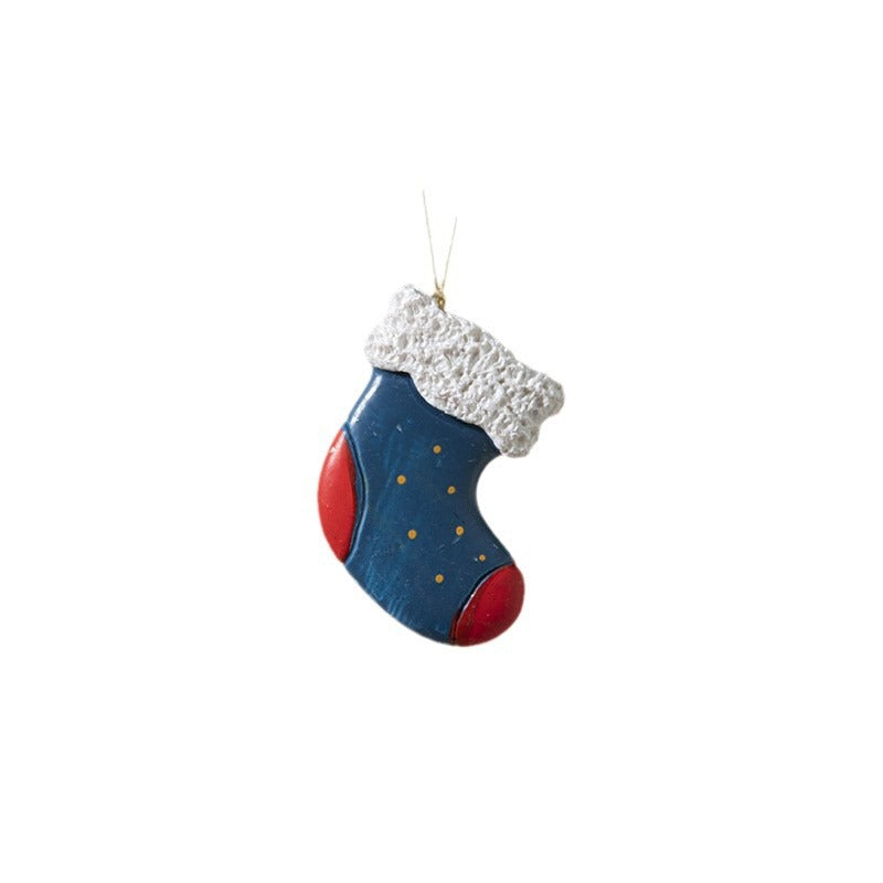 Hand-Painted Resin Christmas Tree Ornaments