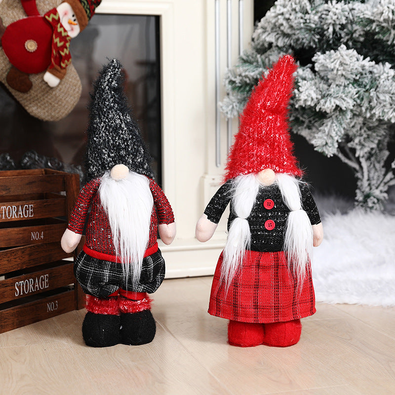 Retractable Christmas Plush Standing Gnome