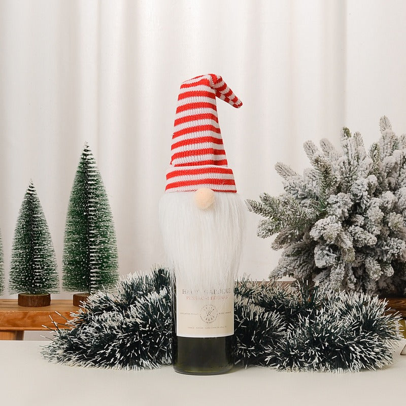 Holiday Gnome Wine Bottle Cover from Mish Mash Market