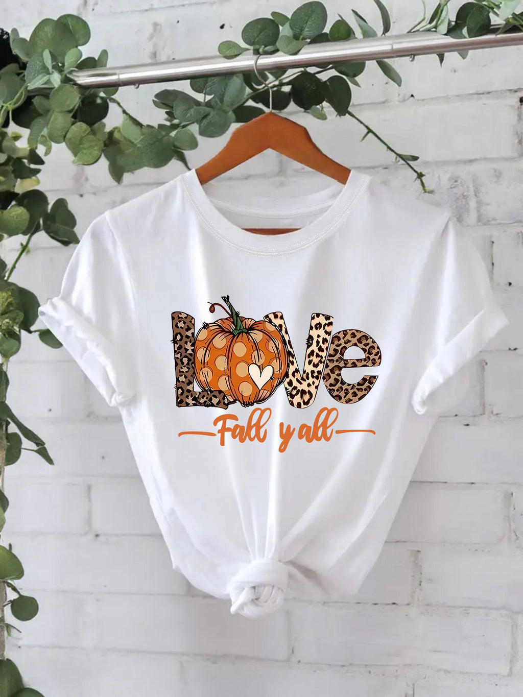 LOVE Pumpkin Fall Y'all Short Sleeve T-Shirt from Mish Mash Market