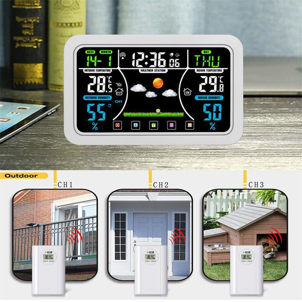 Wireless Touchscreen Weather Station & Digital Clock