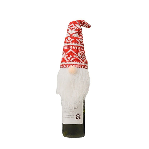 Holiday Gnome Wine Bottle Cover from Mish Mash Market