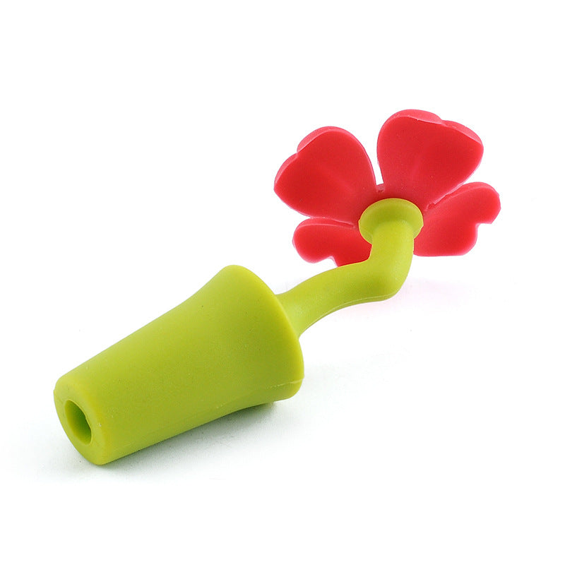 Floral Silicone Wine Stoppers — Reusable & Leak-Proof Bottle Seals from Mish Mash Market