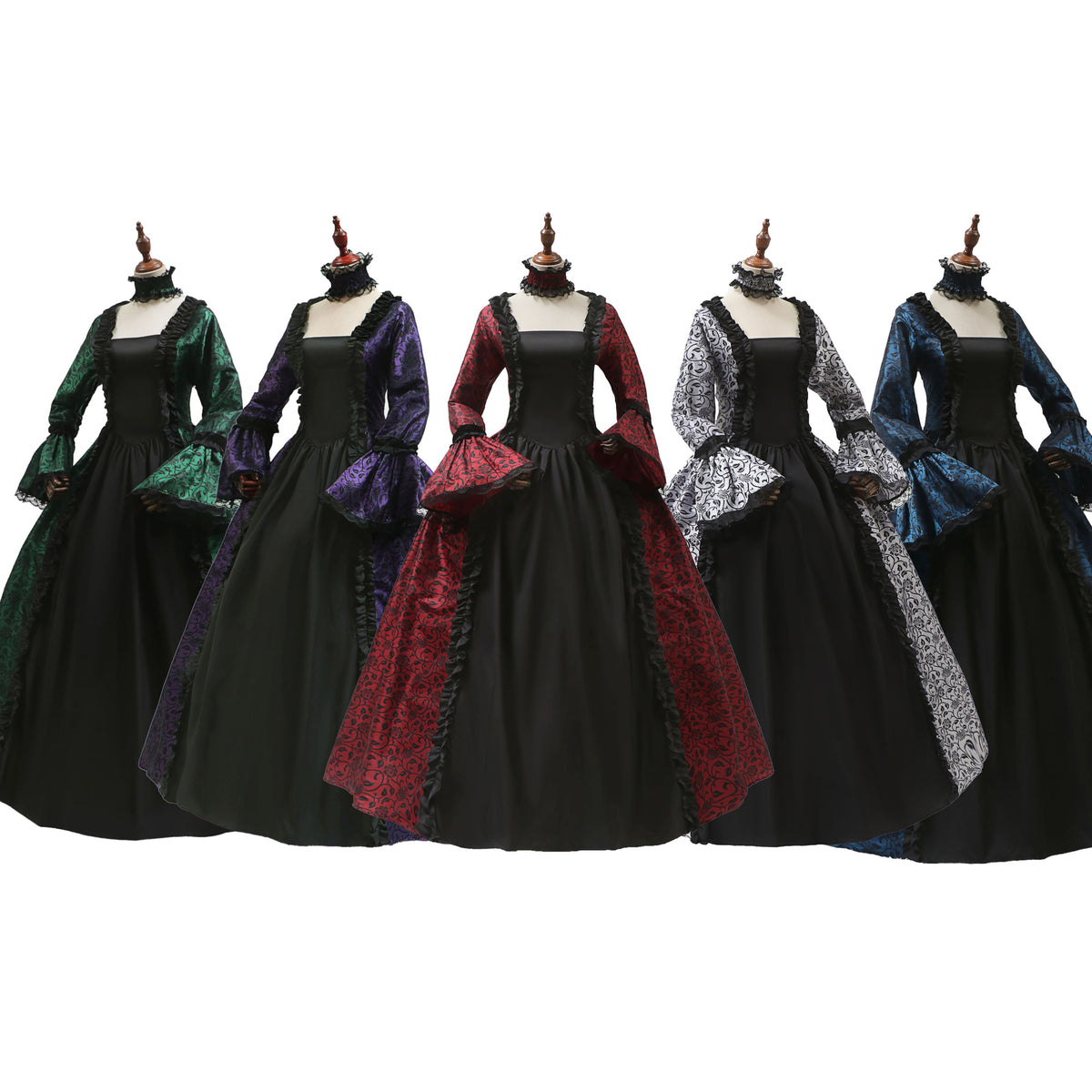 Retro Victorian Gothic Halloween Ball Gown Costume from Mish Mash Market