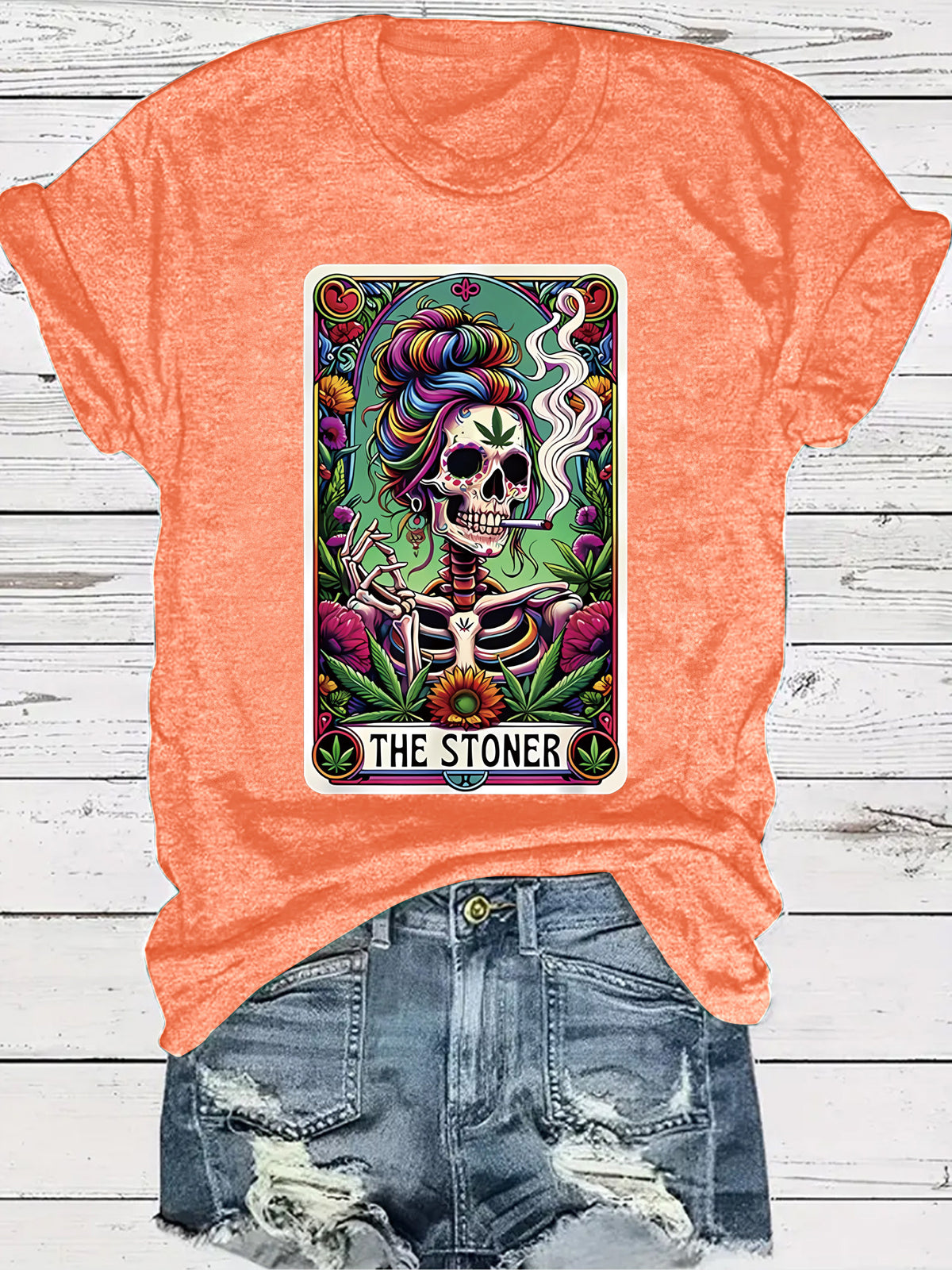 Skeleton Playing Card Halloween Graphic T-Shirt – Short Sleeve Unisex Top from Mish Mash Market