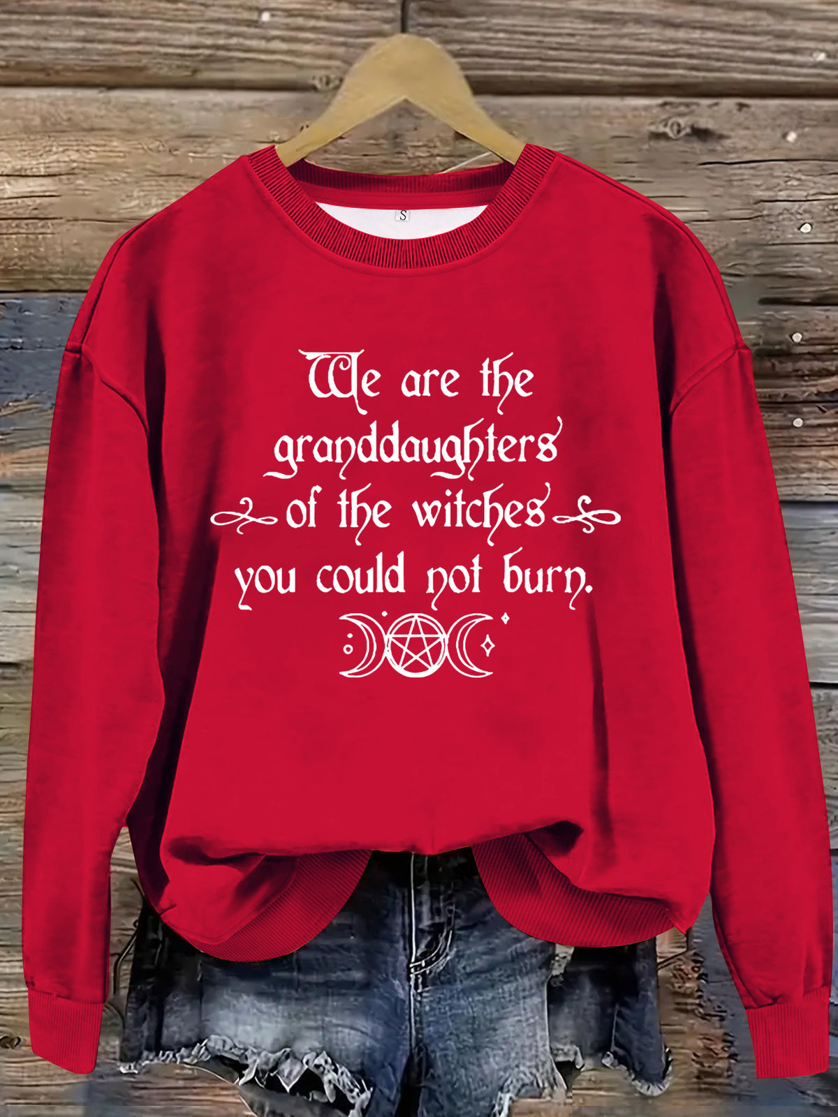 Women's Halloween Graphic Sweatshirt - "We Are the Granddaughters of the Witches You Could Not Burn"