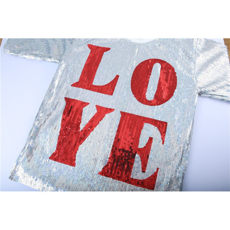 Sequin Love Jersey Top from Mish Mash Market
