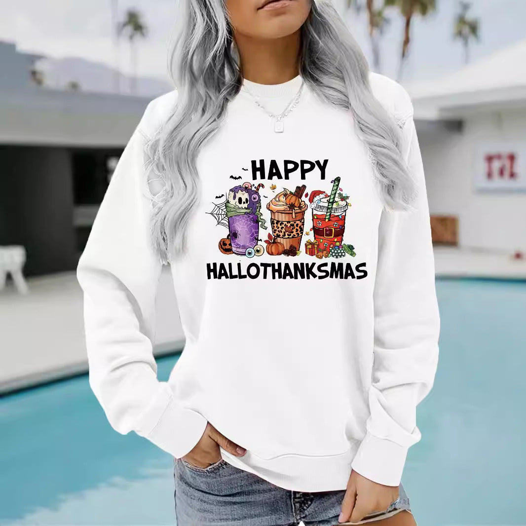 Happy Hallothanksmas Seasonal Graphic Sweatshirt from Mish Mash Market