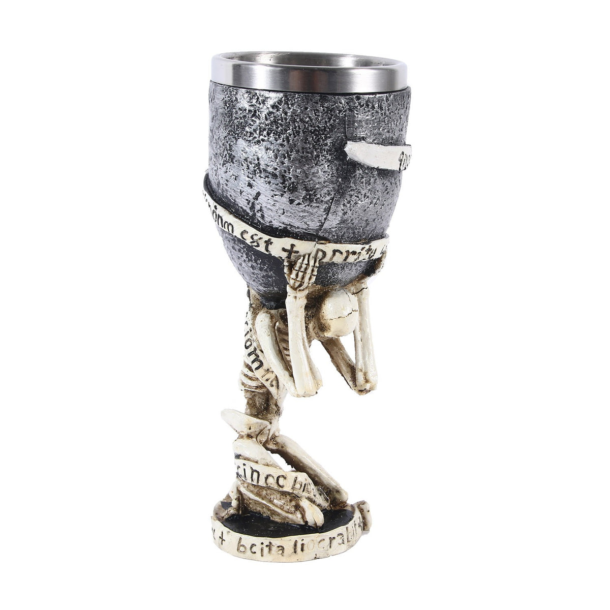 Handcrafted Skeleton Skull Resin Wine Goblet from Mish Mash Market