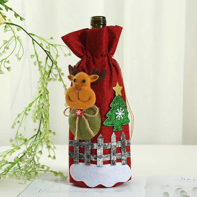 Christmas Wine Bottle Cover from Mish Mash Market