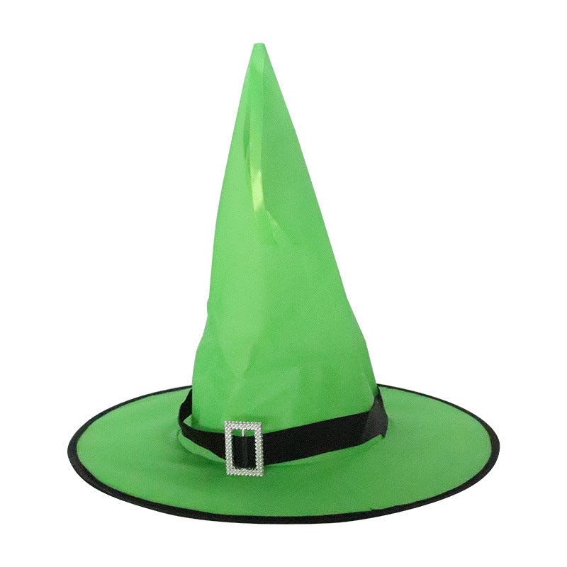 Hanging LED Light-Up Witch Hat Outdoor Halloween Decoration from Mish Mash Market