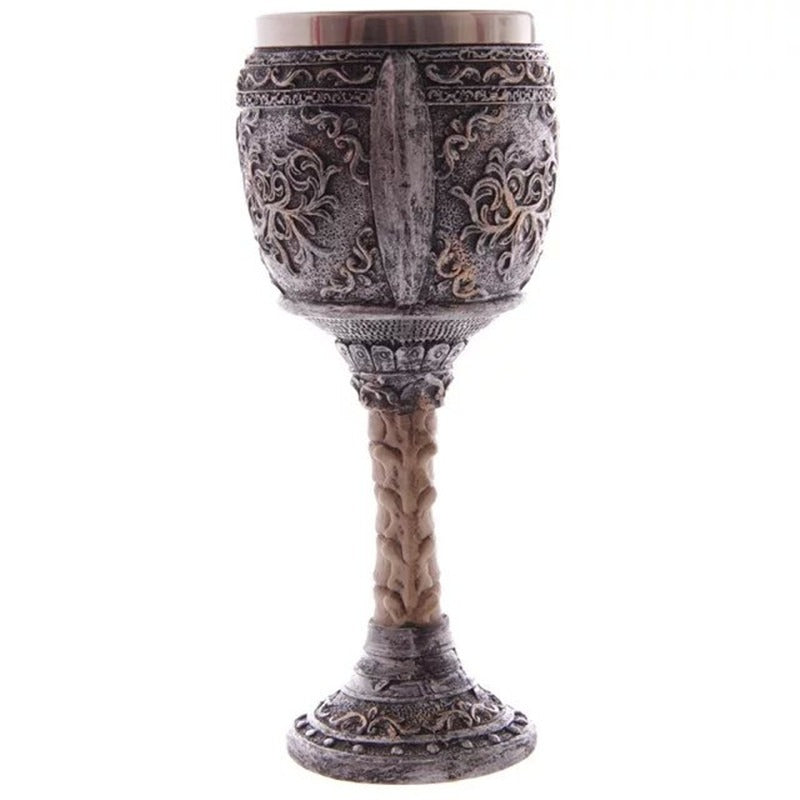 Skeleton Hand Resin Wine Chalice - Gothic Stainless Steel Cup from Mish Mash Market