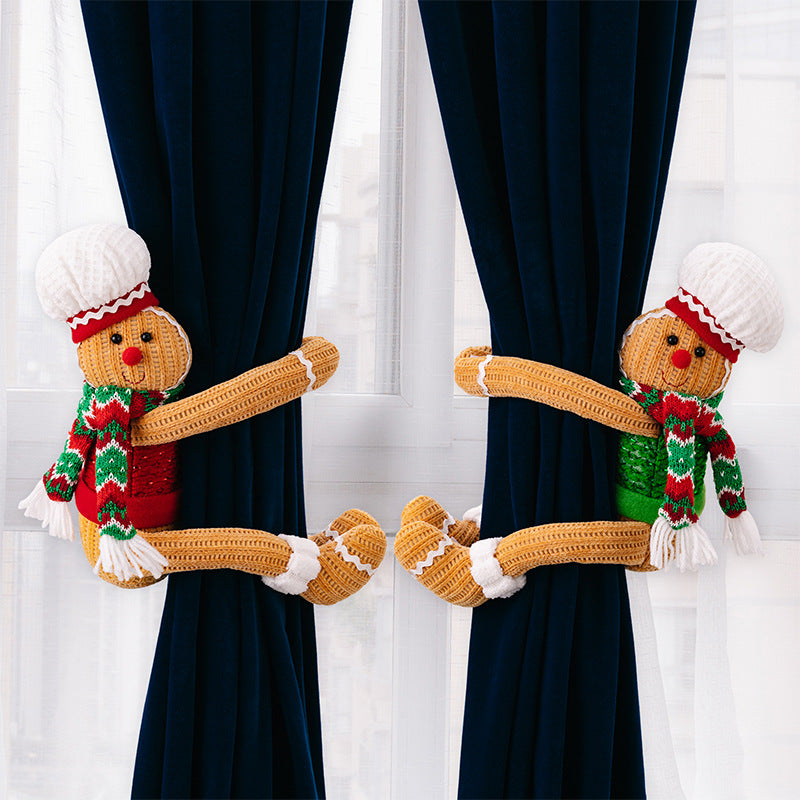 Festive Gingerbread Man Curtain Tieback from Mish Mash Market