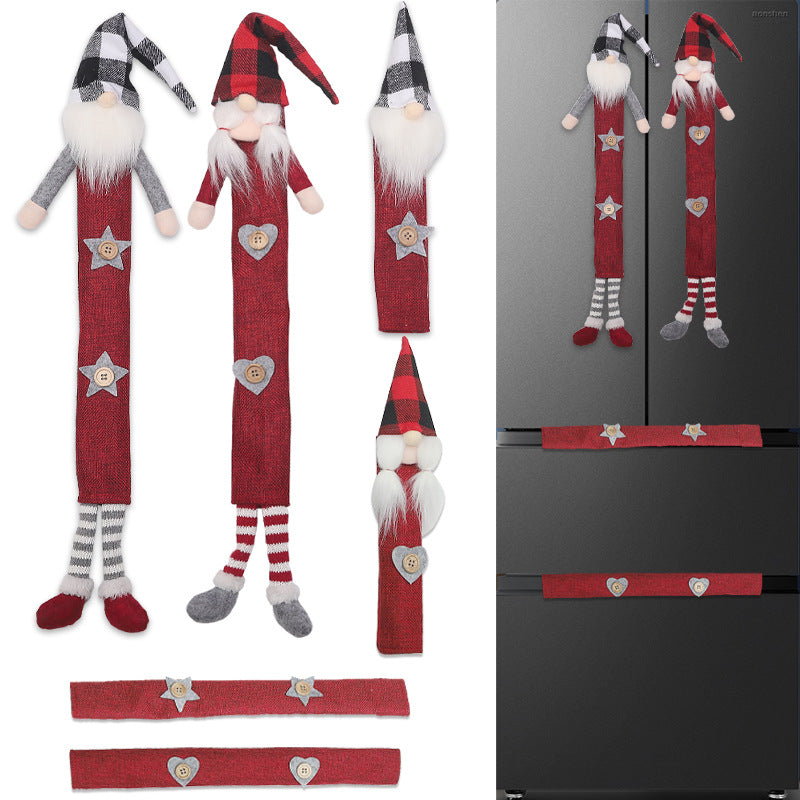 Forest Gnome Christmas Refrigerator Handle Covers 6-Piece Set
