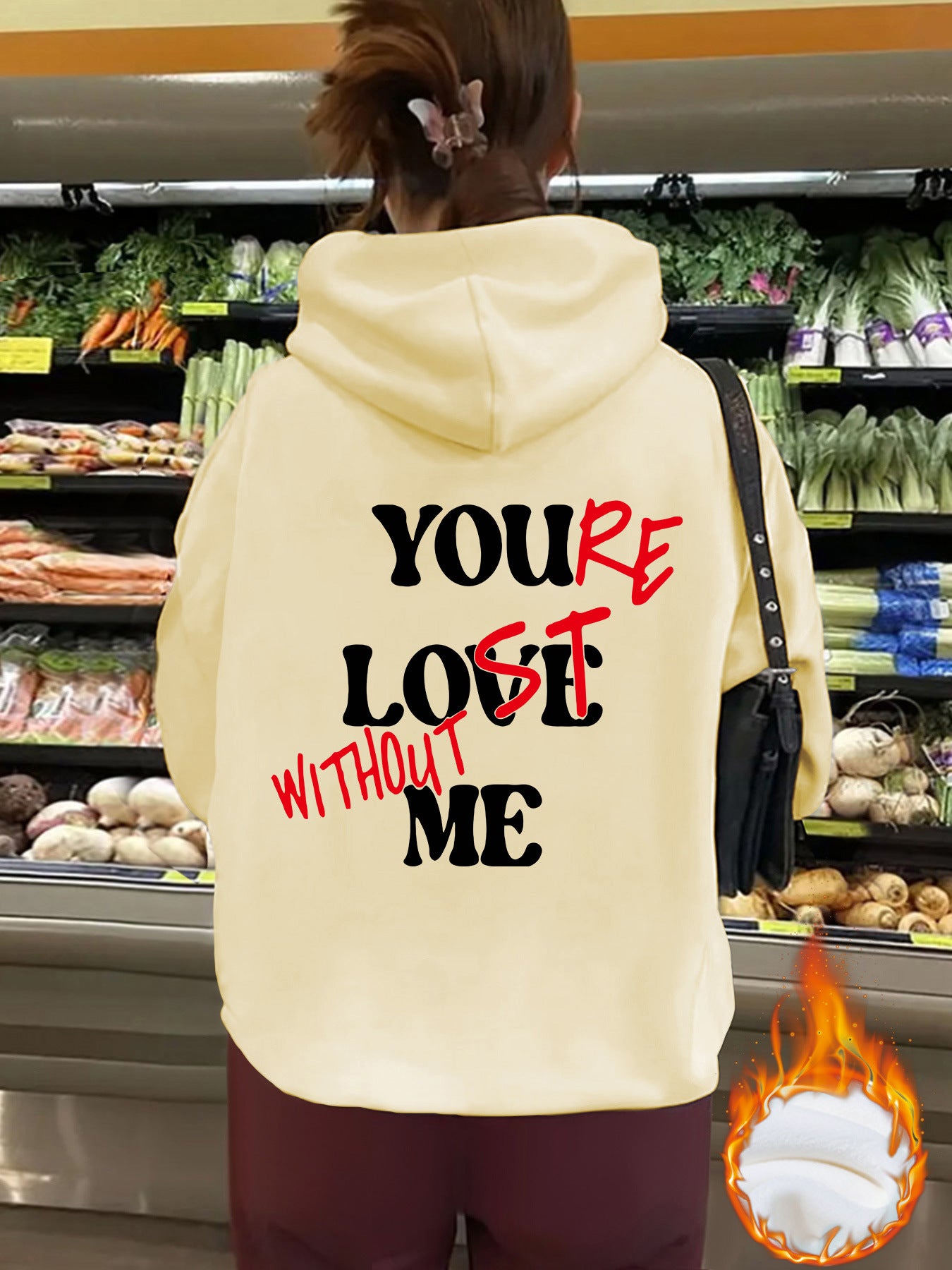 You’re Love Without Me Graphic Hoodie - Unisex Fleece Hooded Sweatshirt from Mish Mash Market