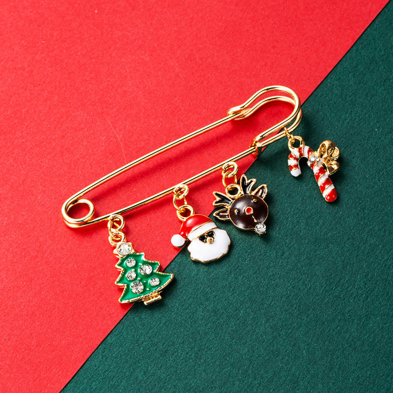 Christmas Enamel Pin Brooch Set from Mish Mash Market