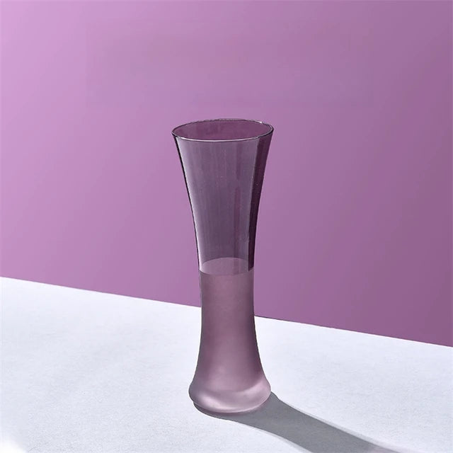 Modern Lavender Frosted Wine Goblet – Elegant French Style from Mish Mash Market