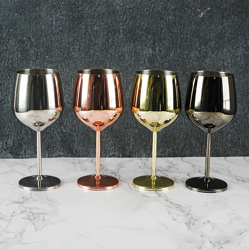 Unbreakable 17oz Stainless Steel Wine Glass – Premium Shatterproof Metal Goblet