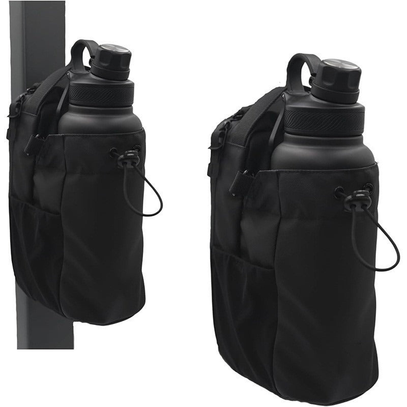 Magnetic Gym Water Bottle Bag - Crossbody Hydration Sling with Phone Pocket from Mish Mash Market