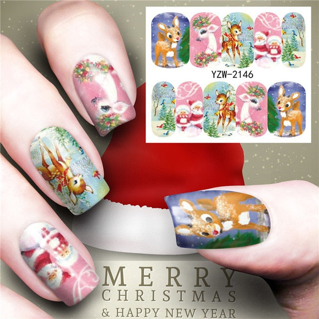 Christmas Water Transfer Nail Decals from Mish Mash Market