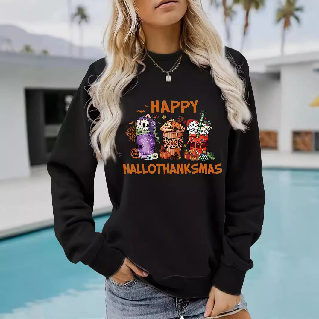 Happy Hallothanksmas Seasonal Graphic Sweatshirt from Mish Mash Market