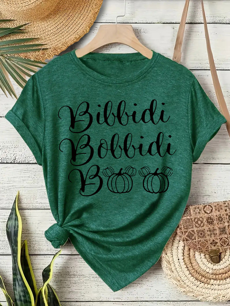 Bibbidi Bobbidi Boo Halloween Printed Loose T-Shirt from Mish Mash Market