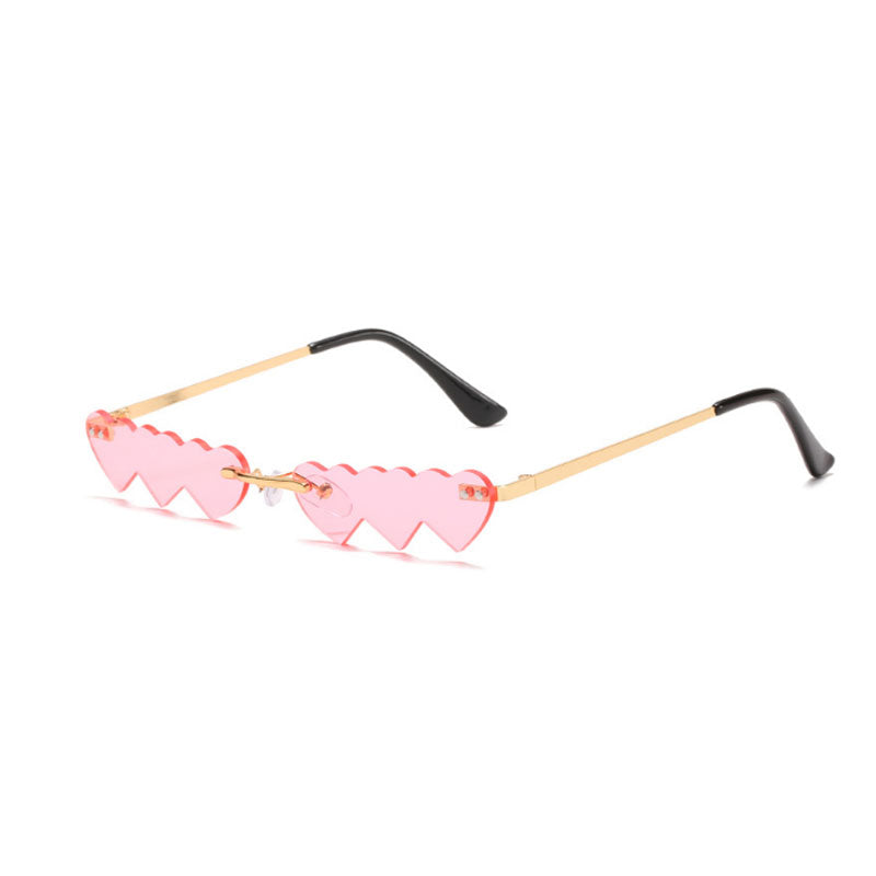 Retro Heart-Shaped Sunglasses - Trendy Festival & Party Eyewear from Mish Mash Market